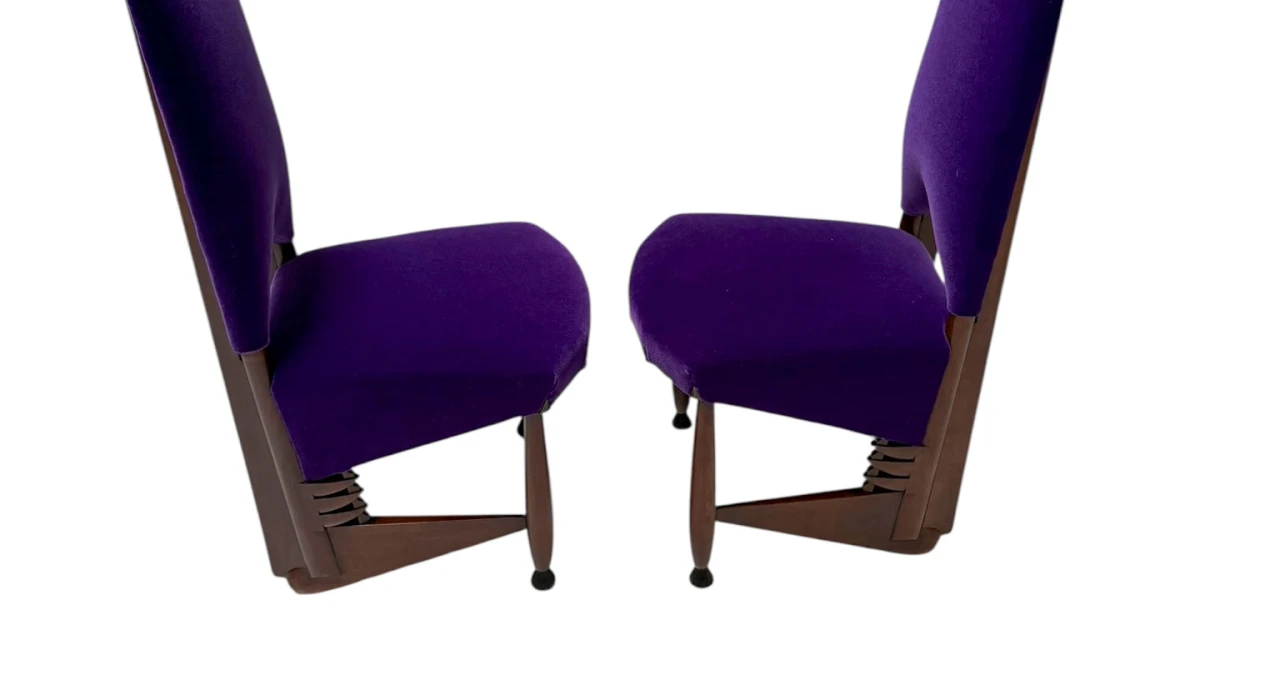 Pair of Amsterdamse School Chairs by Michel De Klerk for 't Woonhuys, 1916